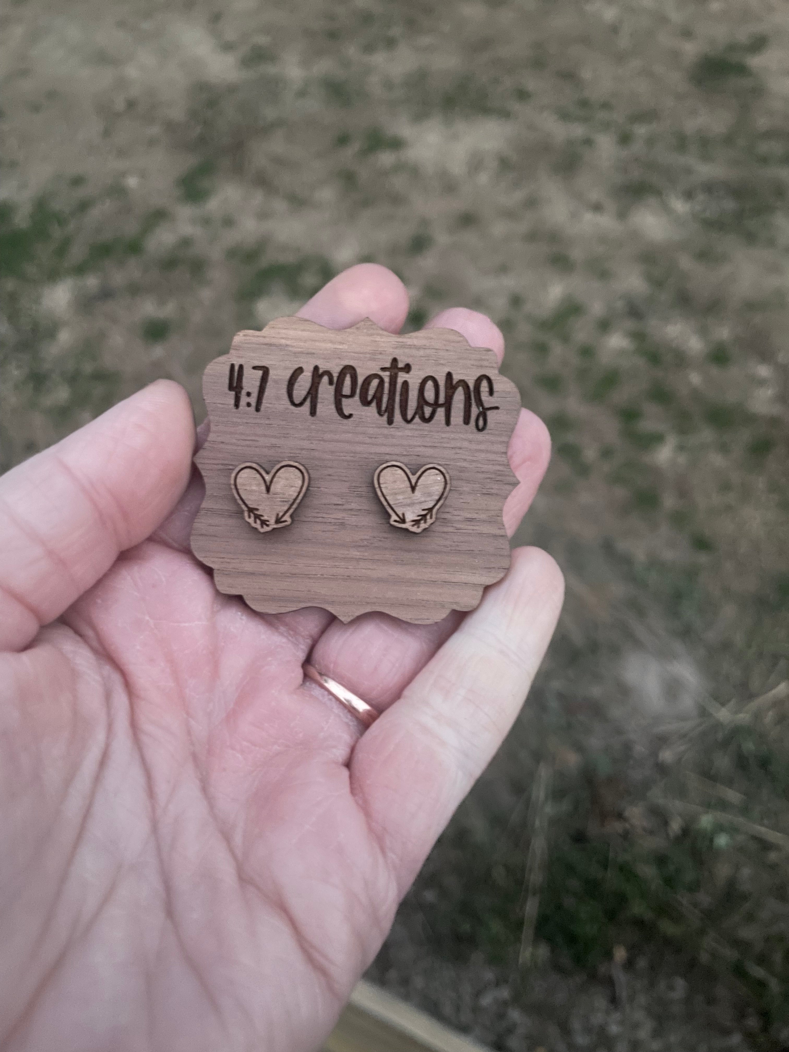 Heart with Arrow studs