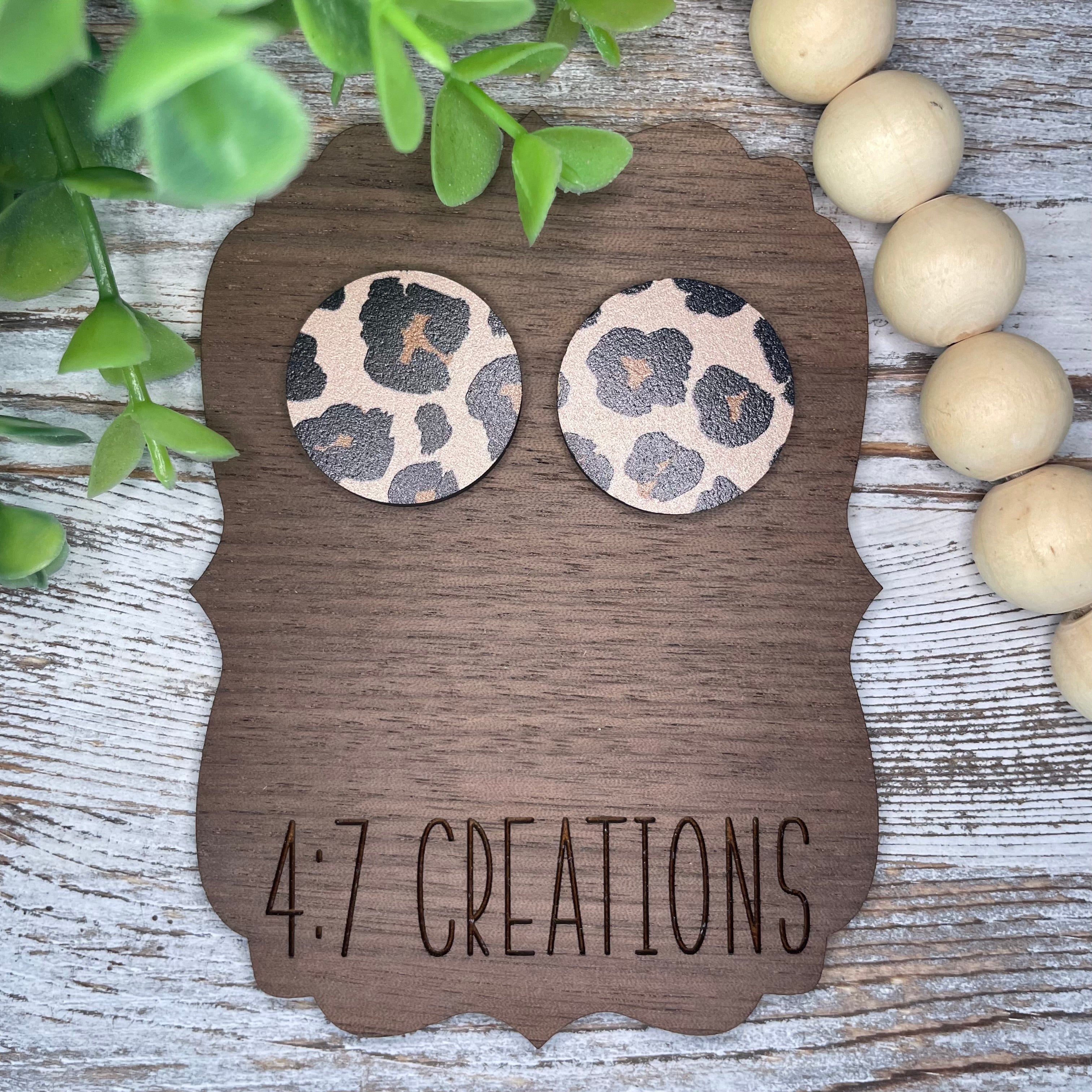 Large Cheetah Studs